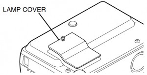 Sanyo PLC-XU31 lamp cover, Sanyo POA-LMP35 service part no 610 293 2751