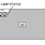 Lamp Indicator Sanyo PLC-XF30/ PLC-XF30NL/PLC-XF31 projector, Sanyo PLC-XF30NL Projector, Sanyo POA-LMP39 service part no 610 292 4848