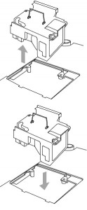 Mitsubishi_projector_LVP-XL1U_Mitsubishi_VLT-HC2LP_Install_projector_lamp