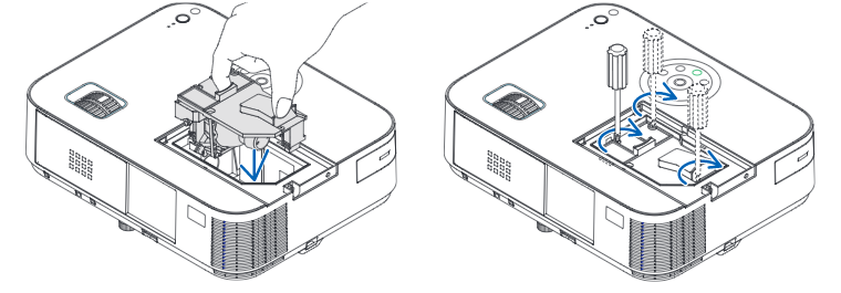 NEC_M282X_projector_lamp_NEC NP27LP_install