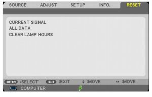 NEC_M403W_projector_lamp_reset_NEC NP27LP