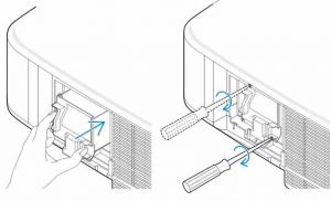 NEC_NP1000_projector_NEC-NP01LP_install_new_lamp