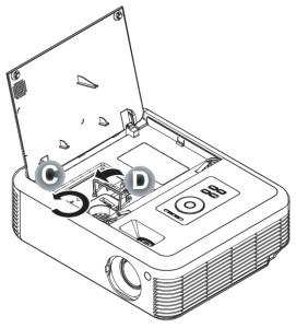 Optoma_DX607_remove_lamp_screws_BL-FP200D_lamp