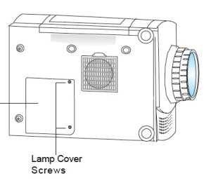Optoma_EP_615H_Remove__Lamp_Cover_Replace_BL-FU150A