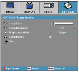 Optoma_DS219_Optoma_BL-FP180D_reset_projector_lamp-timer-menu