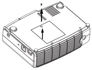 BenQ_PB8120_lamp_cover_off_BenQ_60.J3503.CB1_projector_lamp