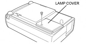 Sanyo PLC-SW10 lamp cover, Sanyo POA-LMP23 (service parts no 610 285 29123)