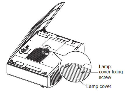 Panasonic PT-AR100U_projector_LAA-110_remove_projector_lamp