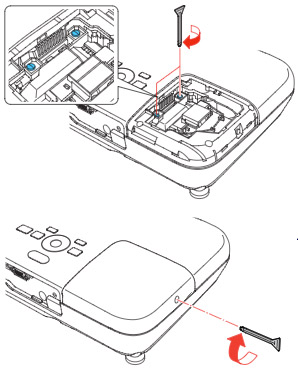 PowerLite_Home-Cinema_500HD_Epson_ELPLP67_insert_new_replacement_lamp