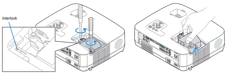 projector_NEC_NP610S_projector_lamp_removal_nec_np14lp