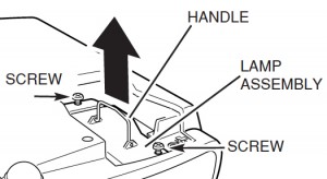 Replace POA-LMP54 in Sanyo PLV-Z1 Projector