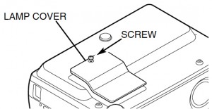 Sanyo PLC-SE15 projector cover, Sanyo POA-LMP53, service part no 610 303 5826