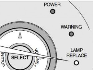 Sanyo PLC-XU25 projector warning light