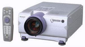 Sharp-XG-P10XU_projector_with_Sharp-BQC-XGP10XU_projector_lamp