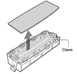 Sony-VPL-VW40-projector_Sony-LMP-H200_remove_air_filter