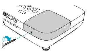 Epson-PowerLite-W7-lamp-cover-reinstalled-Epson-ELPLP54-lamp