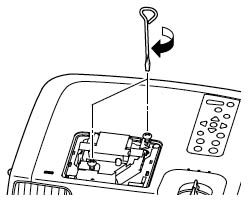 Epson_EMP-810_tighten_screws_Epson_ELPLP15_lamp