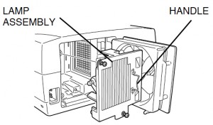 Sanyo PLC-XP45 lamp assembly