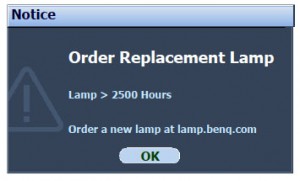 BenQ MP525/MP525P lamp warning 1, Ben Q 5J.J0A05.001