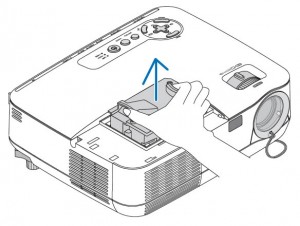 NEC NP 110 lamp removal, NEC NP13LP Projector Lamp