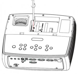 ASK Proxima A1200 lamp removal, ASK Proxima SP-LAMP-039